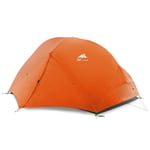 SCAYK 2 Person Camping Tent Ultralight Kamp Tents tenda tente barraca de acampamento fishing tent tents blackout tent camping tent pop up tent (Color : 210T Orange 3 season)