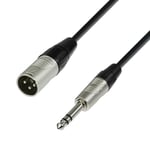 Adam Hall Cables 4 STAR BMV 1000 - Câble Micro REAN XLR mâle vers Jack 6,35 mm TRS stéréo 10 m