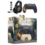 Manette PS4 Bluetooth Harry Potter Hogwarts Legacy Vivet Doré Lumineuse 3.5 JACK + Casque PRO-GTA250 PS4-PS5 PLAYSTATION MULTIPLATE