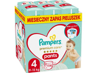 Pampers Premium Byxblöjor Storlek 4, 9-15Kg, 114 St.