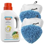 4 Covers Pads for PIFCO 6in1 10in1 12in1 PS001 Steam Cleaner Mop + Detergent