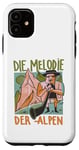 iPhone 11 Miner with alpine horn - The Melody of the Alps Quote Case