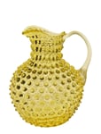 Paris Hobnail Jug 2L Home Tableware Jugs & Carafes Water Carafes & Jugs Yellow Anna Von Lipa