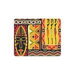 African Artwork African Woman Historical Elements Orange Rectangle Non Slip Rubber Mouse Pad Gaming Mousepad Mat for Woman Man Employee Boss Work