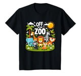 Youth Funny jungle safari animals balloons tee, Off To The Zoo T-Shirt