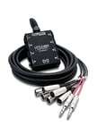 Hosa Technology SH-6X2-20 Câble multipaire 6 x XLR et 2 x Jack 0,635 mm vers même câble Pro-Conex Little Bro Sub Snake 6,1 m