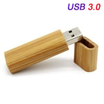 QWERBAM USB 3.0 Customer Wooden Usb Flash Drive Memory Stick Bamboo Wood Pen Drive 4gb 16gb 32GB 64GB U Disk Wedding Gifts High Speed (Capacity : 32GB, Color : Carbonized bamboo)