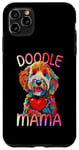Coque pour iPhone 11 Pro Max Goldendoodle Lovers Heart Pop Art pour femme