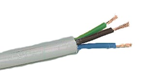 Nexans RKK Anslutningskabel 1 m, 3G0.75 mm² Svart