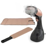 Beldray Garment Steamer & Paddles Handheld Portable Clothes Steaming Rose Gold