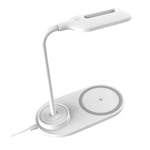 Dimmable LED Desk Lamp with Wireless Charger, Wireless Charging Desk Light  H2E5