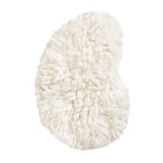 Layered Residue Shaggy ullmatta Bone White, 250x350 cm