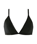 Calvin Klein Womens 000QF5243E Sheer Marquisette Triangle Bra - Black Elastane - Size 8 UK