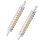HiBay 2X 10W R7s LED Bulbs 118mm Warm White 3000K R7 Linear Lightbulb Floodlight 800LM Eqv. 80W Halogen Lamp 240V Non-dimmable