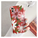 Cute Leaf Plant Phone Case for iPhone 12 Mini Pro MAX 6 7 8 11 S Plus x s xr max Liquid Silicone Full Body Soft Back Cover Gifts，E,For iPhone 12Pro Max