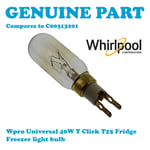 WHIRLPOOL Fridge Freezer Pygmy Lamp Bulb T Click 40W T25