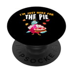 Here For Pie Turkey Face Mask Thanksgiving PopSockets Grip and Stand for Phones and Tablets