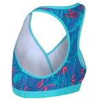 Regatta Haut Maillot de Bain Junior Fille Hosanna avec imprimé Swimwear Enfant Victoria Blue FR: S (Taille Fabricant: 3-4)
