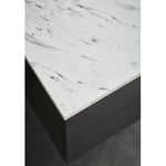 hafa benkeplate on top bÄnkskiva 600 compact vit marmor