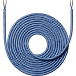 Nielsen Light tygledning Zig/Zag 2x0,75 mm², 4 meter, mörkblå