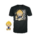 Dragon Ball Z - Booble Head Pop N°973 - Majin Vegeta (Gw) +T-Shirt (M