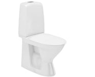 Ifö Spira toalett m/dolt s-lås, mjuksits och enkelspolning, utan spolkant