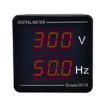 Spännings- och frekvensmätare Digital display 50-500v 10-99.9hz Snabb installation