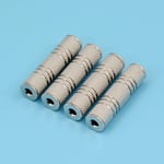4 Pieces All-metal 3.5mm Female to 3.5mm Female Socket Stereo Audio Headphone Extender Adapters Joiner Coupler