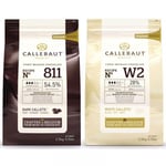 Callebaut Choklad Vit & mörk choklad 5 kg -