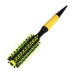 Round Hair Brush Hair Brushes Nylon Bristle Round Brush Yellow 10.04"x1.77"