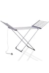 Schallen Electric Foldable 18 Heated Winged Indoor Dry Washing Heat Drying Clothes Airer Fast Dryer Rack with Cover