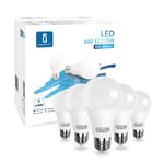 LED E27 Edison Screw Bulbs, Aigostar 15W A60 E27 Light Bulb, E27 Led Bulb Cool White 6400K 1200LM Energy Saving Light Bulbs, Pack of 5