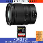 Nikon Z 24-70mm f/4 S + 1 SanDisk 32GB UHS-II 300 MB/s + Guide PDF ""20 TECHNIQUES POUR RÉUSSIR VOS PHOTOS
