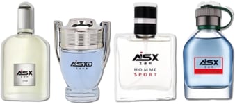 Mini Aftershave Set, 4Pcs 25Ml Men Perfume Long Lasting for Men Ghost Male Spray
