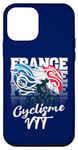 Coque pour iPhone 12 mini Supporter Vélo Cross tout terrain Femme Sport Compétition