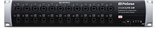 PreSonus StudioLive 24R, 26-input, 32-Channel Rack Mixer, Stage Box and Audio Interface