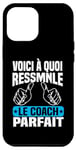 Coque pour iPhone 14 Pro Max Voici à quoi ressemble coach parfait Cadeau Coach