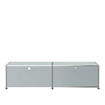 USM - USM Haller 3 TV-bänk USM Matte Silver - TV-bänkar - Fritz Haller,Paul Schärer - Grön - Metall