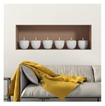Stickers adhésifs Effet 3D | Stickers muraux chambre adulte Bougies - Sticker mural 3D - Stickers muraux 3D - Decoration Murale Salon/Decoration maison Adhesif Mural Trompe l'oeil Chambre | 30x90cm