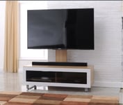Oak and White TV Bracket Stand Cabinet Unit LG Panasonic 43 49 50 inch TVs
