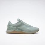 Reebok Nano X3 Shoes Women Sea Spray / Harmony Green Rubber Gum-01