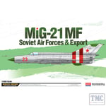 PKAY12311 Academy 1:48 Scale MiG-21 MF 'Soviet Air Forces & Export' Ltd Edition