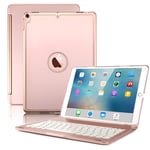 Ultra-thin Tablet Keyboards Hard Shell,with Keyboard & Bracket, for IPad Pro 10.5 Inch A1701 (2017) / A1709 (2017) (Color : Rose Gold)