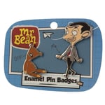 Mr Bean & Teddy Enamel Pin Badge Set Collectable NEW