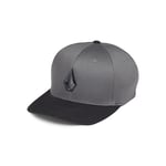 Volcom Men's Full Stone Flexfit Stretch Hat, Asphalt Black - New, S