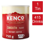 Kenco Smooth Roast Instant Coffee Tin 1 x 750g - 415 Servings