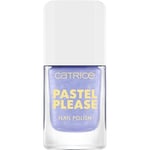 Catrice Pastel Please Vernis à ongles n° 020, bleu, durable, hautement pigmenté, scintillant, couleur intense, sans acétone, végétalien, sans particules de microplastique, sans parfum, 10,5 ml