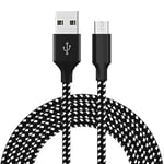 Braided Fast Charger Cord Rapid Charging Unbreakable Cable Compatible With PS4 and Xbox one Controller-1m