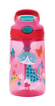 Contigo Gizmo Flip Autospout Kids Water Bottle with Flip Straw, BPA Free Drinks Bottle for Children, Leakproof Flask, Ideal for School and Sports, 420 ml, Cherry with Cat