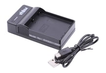 vhbw USB Battery Charger compatible with Olympus OM-D E-M1 Mark III Digital Camera, Action Camera Batteries - Cradle